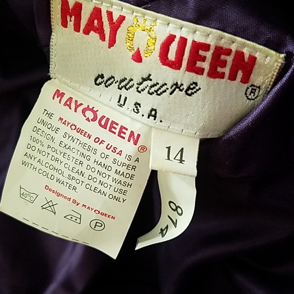 Bridesmaid Dress Size 14 Color Purple - Picture 4 of 4